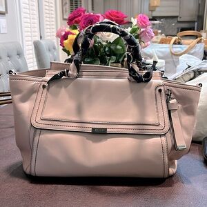 Brahmin Pink Taylor Satchel Pre- Loved